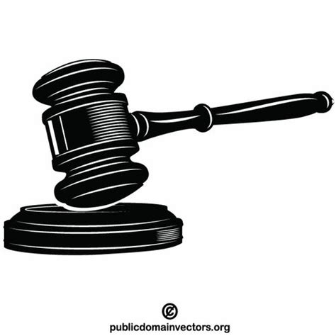 Gavel silhouette | Public domain vectors