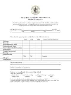 SAINT BONAVENTURE HIGH SCHOOL STUDENT … / saint-bonaventure-high-school-student.pdf / PDF4PRO