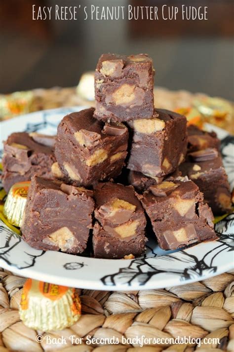 Easy Reese's Peanut Butter Cup Fudge - Back for Seconds