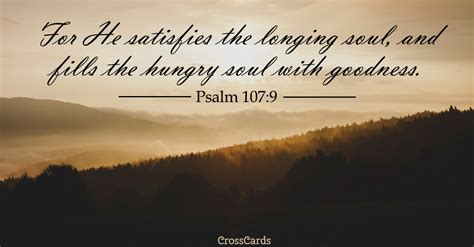 Psalm 107:9 - Inspirations