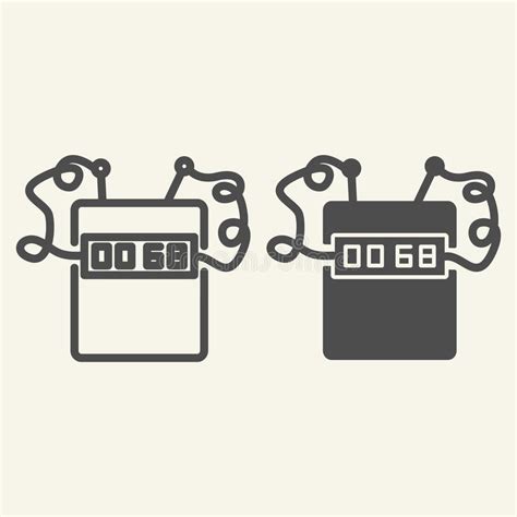 Timer Bomb Thin Line Icon. Clock Bomb Vector Illustration Isolated on ...