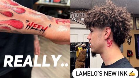 LaMelo Ball Gets New Tattoos AGAIN.. - YouTube