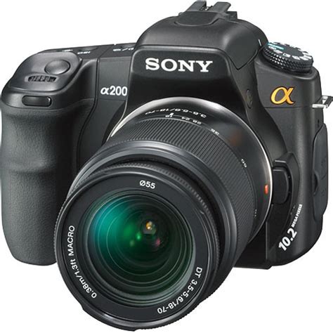 Sony Alpha DSLR-A200 SLR Digital Camera with Sony DSLRA200K B&H