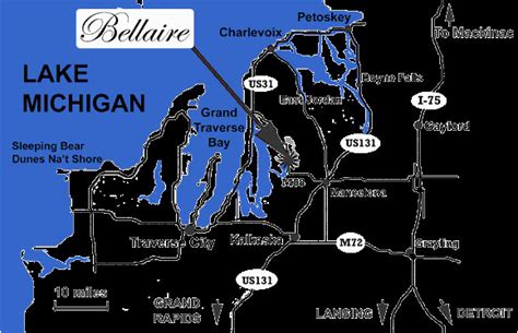 Map Of Bellaire Michigan | secretmuseum