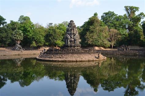 Neak Pean temple Angkor - “The entwined snakes”