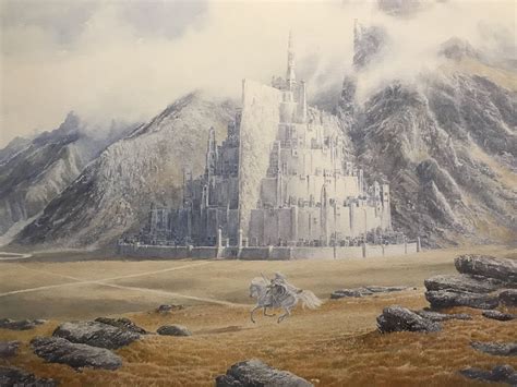 Gandalf Rides to Minas Tirith by Alan Lee (from Tolkien's Lord of the ...