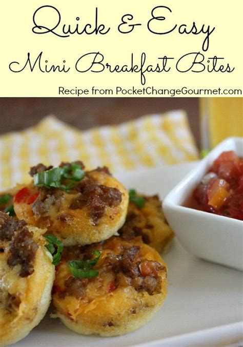 Quick and Easy Mini Breakfast Bites Recipe | Pocket Change Gourmet