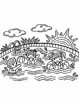 Swimming Coloring Pages  Best For Kids sketch template