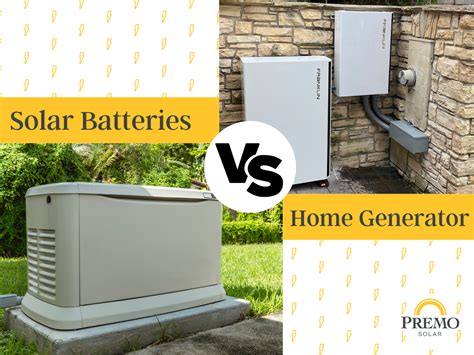 Solar Battery vs Generator: Which Is Best? | Premo Solar | CA