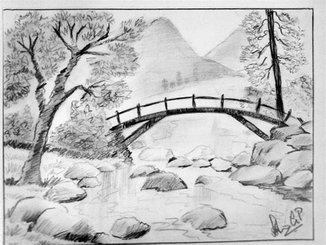 25 Idea How To Draw Pencil Sketch Scenery For Beginner - Sketch Art and ...