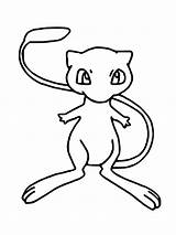 Mew Pokemon coloring Pages sketch template