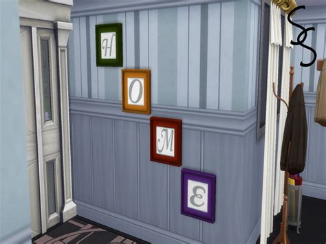 Sims 4 CC Wall Decor Letters