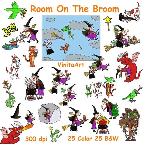 Printable Room On The Broom Characters