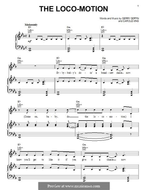 The Loco-Motion by C. King, G. Goffin - sheet music on MusicaNeo