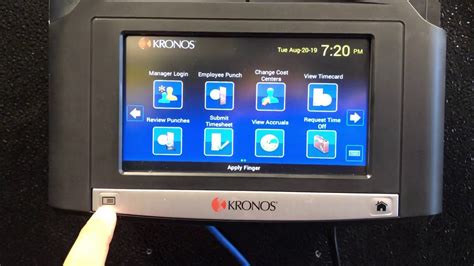 How to Set Up your Kronos Time Clock - YouTube