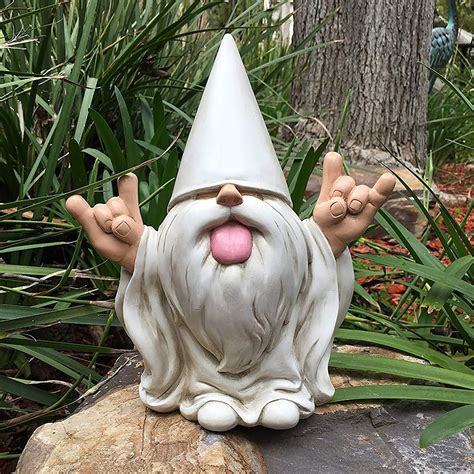 Funny Resin Gnome Figurine Fairy Garden Gnome Garden Gnome | Etsy