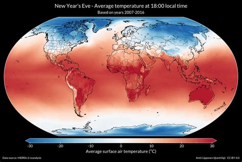 Average temperature - New Year's Eve, World | Average temper… | Flickr