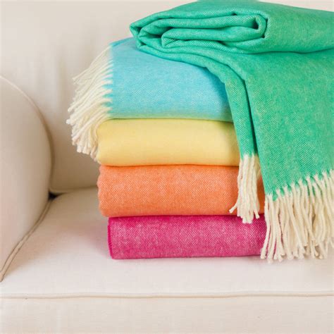 herringbone cotton throw by jodie byrne | notonthehighstreet.com