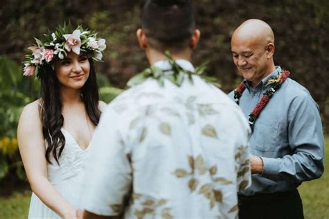 Waterfall Wedding on the Big Island of Hawaii - Couple Cups