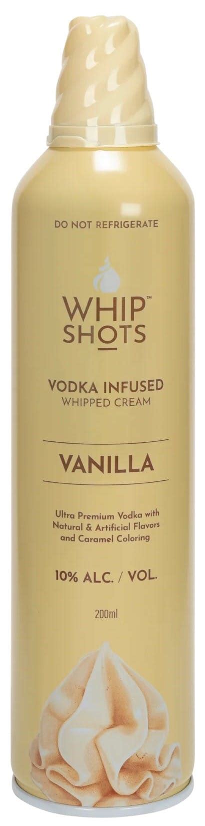 Whip Shots Vodka Infused Whipped Cream Vanilla 200ml - Yankee Spirits