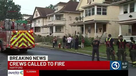 BREAKING NEWS: Fire breaks out at multi-family home in Hartford - YouTube