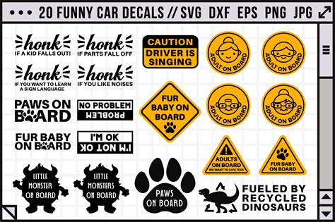 Funny Car Decals SVG Cricut Vectorency | ubicaciondepersonas.cdmx.gob.mx