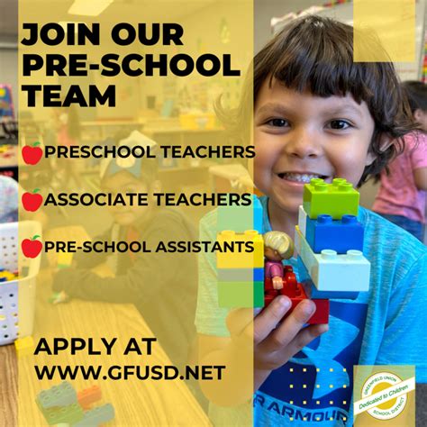 Hiring for Preschools | Greenfield Union School District