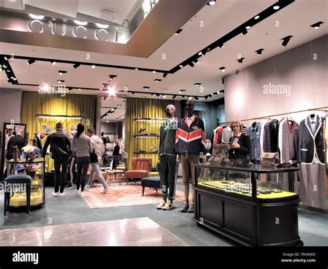 Gucci clothing at the Rinascente fashion store in Rome Stock Photo - Alamy