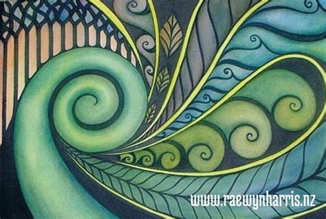 Aotearoa - Koru art, landscapes, paintings, Aotearoa, New Zealand, koru, Maori,nature, patterns ...