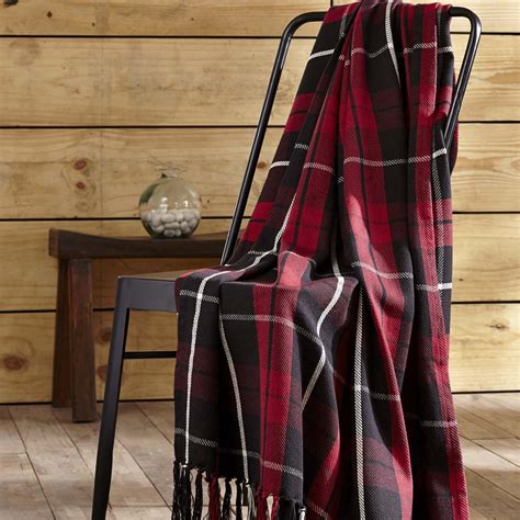 Grant Red & Black Plaid Throw Blanket – Emory Valley Mercantile