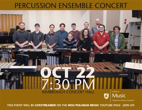 Percussion Ensemble Concert + LIVESTREAM | Events | Washington State ...