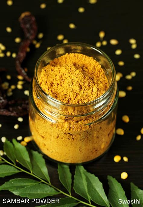 Sambar masala powder recipe | How to make sambar powder or podi