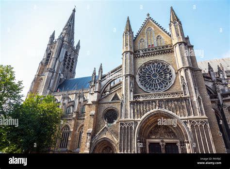 Exterior of Ypres cathedral, Belgium Stock Photo - Alamy