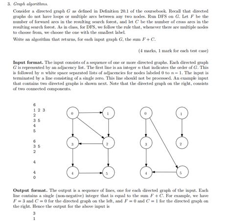 Solved 3. Graph algorithms. Consider a directed graph G as | Chegg.com