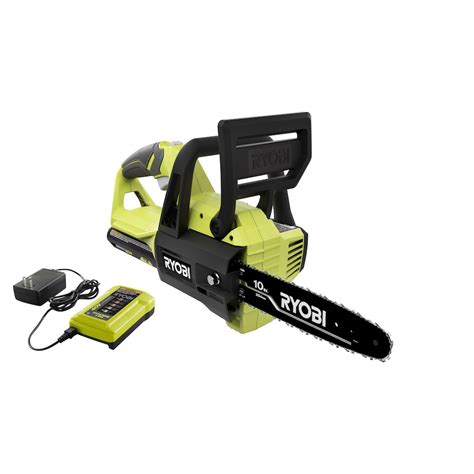 RYOBI 40V 10-inch Cordless Battery Chainsaw with 2.0 Ah Battery ...