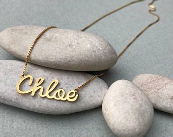 Chloe | Etsy | Name necklace, Custom name necklace, Personalized jewelry