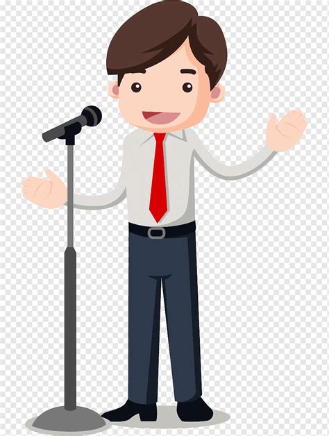 Man and microphone illustration, Public speaking Communication Learning ...