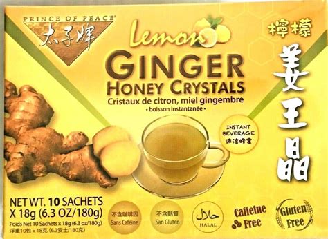 LEMON Ginger Honey Crystals Prince of Peace Instant Beverage | eBay