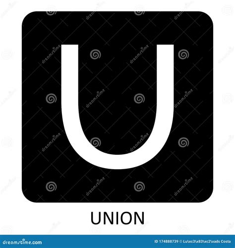 Math set Union icon stock illustration. Illustration of calculator ...