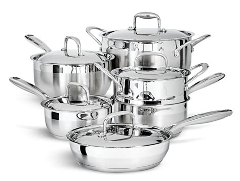 PADERNO Canadian Classic Stainless Steel Cookware Set, Dishwasher ...