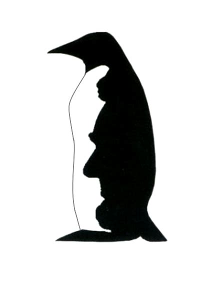 President or Penguin Illusion | Optical illusion paintings, Art optical, Optical illusions art