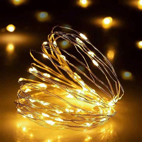 Led String Lights 100 LEDs Decorative Fairy Battery Powered String Lights