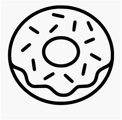 Donuts clipart sprinkle coloring page, Donuts sprinkle coloring page ...