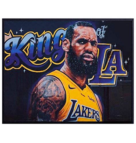 Lebron James LA Lakers Graffiti Wall Art, Home Decor - Street Art Mural Poster, Print - Gift for ...