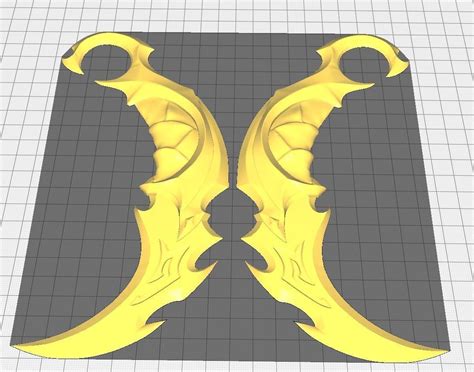 Valorant Reaver Karambit 3D model 3D printable | CGTrader