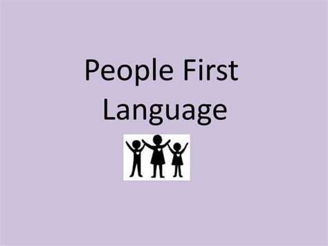 PPT - People First Language PowerPoint Presentation, free download - ID ...