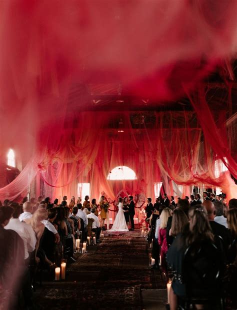 Seeing Red! A Spiritual + Celestial Wedding in an Abandoned Train ...