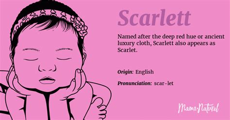 Scarlett Name Meaning, Origin, Popularity, Girl Names Like Scarlett ...