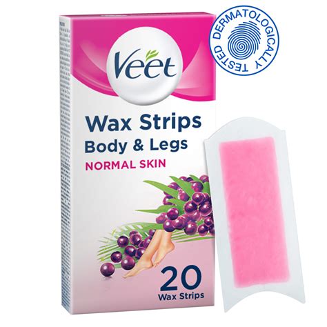 Veet Hair Removal Natural Cold Wax Strips Legs Shea Butter 20pcs Online ...