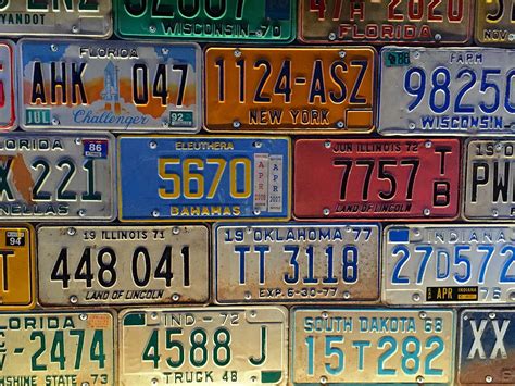 License Plate Wall Art Photograph by Denise Mazzocco - Fine Art America